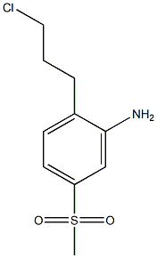 2-(3-chloropropyl)-5-(methylsulfonyl)benzenamine Struktur