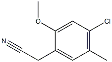 2-(4-chloro-2-methoxy-5-methylphenyl)acetonitrile Struktur