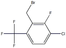 2-(bromomethyl)-4-chloro-3-fluoro-1-(trifluoromethyl)benzene Struktur