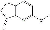 2,3-dihydro-6-methoxyindene-1-thione Struktur