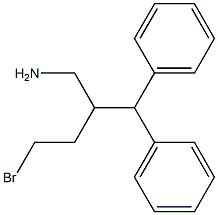 2-benzhydryl-4-bromobutan-1-amine Struktur