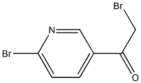 2-bromo-1-(6-bromopyridin-3-yl)ethanone Struktur