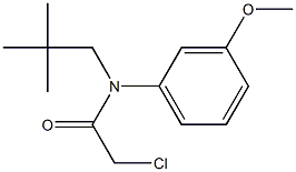 2-chloro-N-(3-methoxyphenyl)-N-neopentylacetamide Struktur