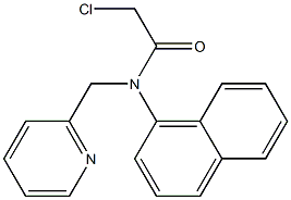 2-chloro-N-(naphthalen-4-yl)-N-((pyridin-2-yl)methyl)acetamide Struktur