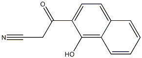 3-(1-hydroxynaphthalen-2-yl)-3-oxopropanenitrile Struktur