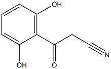 3-(2,6-dihydroxyphenyl)-3-oxopropanenitrile Struktur