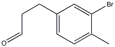 3-(3-bromo-4-methylphenyl)propanal Struktur