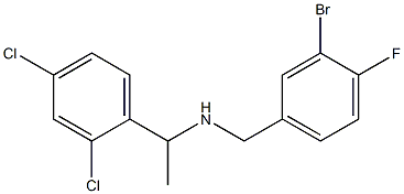 [(3-bromo-4-fluorophenyl)methyl][1-(2,4-dichlorophenyl)ethyl]amine Struktur