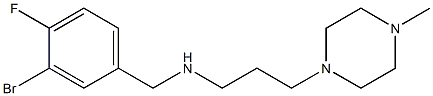 [(3-bromo-4-fluorophenyl)methyl][3-(4-methylpiperazin-1-yl)propyl]amine Struktur