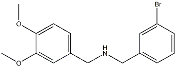 [(3-bromophenyl)methyl][(3,4-dimethoxyphenyl)methyl]amine Struktur