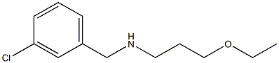 [(3-chlorophenyl)methyl](3-ethoxypropyl)amine Struktur