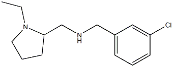 [(3-chlorophenyl)methyl][(1-ethylpyrrolidin-2-yl)methyl]amine Struktur