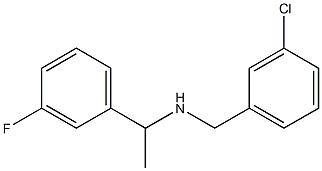 [(3-chlorophenyl)methyl][1-(3-fluorophenyl)ethyl]amine Struktur