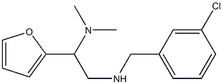 [(3-chlorophenyl)methyl][2-(dimethylamino)-2-(furan-2-yl)ethyl]amine Struktur