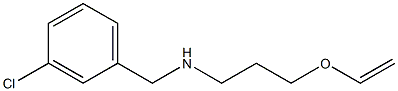 [(3-chlorophenyl)methyl][3-(ethenyloxy)propyl]amine Struktur