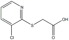 [(3-chloropyridin-2-yl)thio]acetic acid Struktur