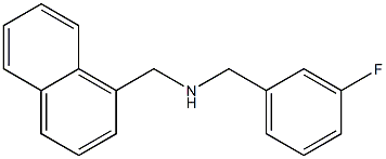 [(3-fluorophenyl)methyl](naphthalen-1-ylmethyl)amine Struktur