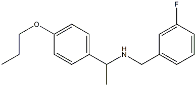 [(3-fluorophenyl)methyl][1-(4-propoxyphenyl)ethyl]amine Struktur