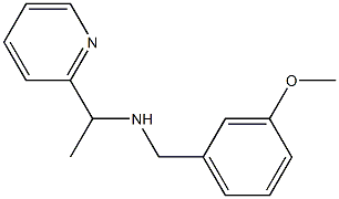 [(3-methoxyphenyl)methyl][1-(pyridin-2-yl)ethyl]amine Struktur