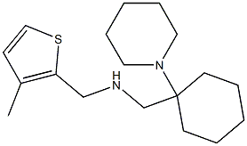 [(3-methylthiophen-2-yl)methyl]({[1-(piperidin-1-yl)cyclohexyl]methyl})amine Struktur