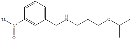 [(3-nitrophenyl)methyl][3-(propan-2-yloxy)propyl]amine Struktur