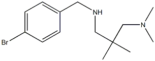 [(4-bromophenyl)methyl]({2-[(dimethylamino)methyl]-2-methylpropyl})amine Struktur