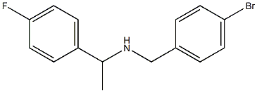 [(4-bromophenyl)methyl][1-(4-fluorophenyl)ethyl]amine Struktur