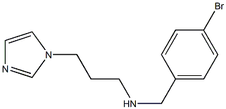 [(4-bromophenyl)methyl][3-(1H-imidazol-1-yl)propyl]amine Struktur