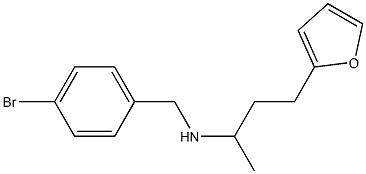 [(4-bromophenyl)methyl][4-(furan-2-yl)butan-2-yl]amine Struktur