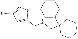 [(4-bromothiophen-2-yl)methyl]({[1-(piperidin-1-yl)cyclohexyl]methyl})amine Struktur