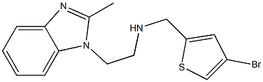 [(4-bromothiophen-2-yl)methyl][2-(2-methyl-1H-1,3-benzodiazol-1-yl)ethyl]amine Struktur