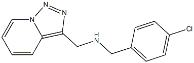 [(4-chlorophenyl)methyl]({[1,2,4]triazolo[3,4-a]pyridin-3-ylmethyl})amine Struktur