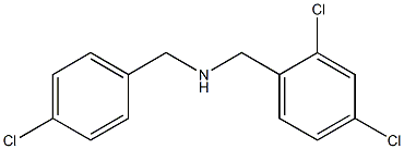 [(4-chlorophenyl)methyl][(2,4-dichlorophenyl)methyl]amine Struktur