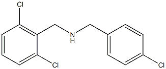 [(4-chlorophenyl)methyl][(2,6-dichlorophenyl)methyl]amine Struktur