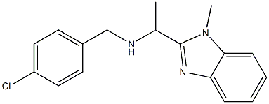 [(4-chlorophenyl)methyl][1-(1-methyl-1H-1,3-benzodiazol-2-yl)ethyl]amine Struktur