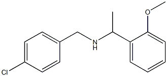 [(4-chlorophenyl)methyl][1-(2-methoxyphenyl)ethyl]amine Struktur