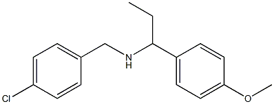 [(4-chlorophenyl)methyl][1-(4-methoxyphenyl)propyl]amine Struktur