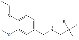 [(4-ethoxy-3-methoxyphenyl)methyl](2,2,2-trifluoroethyl)amine Struktur