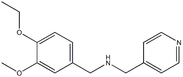 [(4-ethoxy-3-methoxyphenyl)methyl](pyridin-4-ylmethyl)amine Struktur