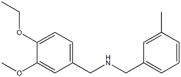 [(4-ethoxy-3-methoxyphenyl)methyl][(3-methylphenyl)methyl]amine Struktur