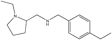 [(4-ethylphenyl)methyl][(1-ethylpyrrolidin-2-yl)methyl]amine Struktur