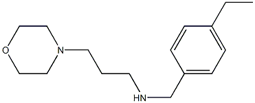 [(4-ethylphenyl)methyl][3-(morpholin-4-yl)propyl]amine Struktur