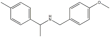 [(4-methoxyphenyl)methyl][1-(4-methylphenyl)ethyl]amine Struktur