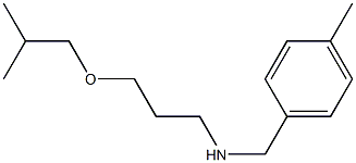 [(4-methylphenyl)methyl][3-(2-methylpropoxy)propyl]amine Struktur