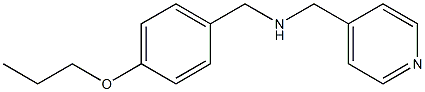 [(4-propoxyphenyl)methyl](pyridin-4-ylmethyl)amine Struktur