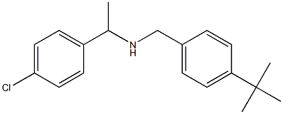 [(4-tert-butylphenyl)methyl][1-(4-chlorophenyl)ethyl]amine Struktur