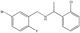 [(5-bromo-2-fluorophenyl)methyl][1-(2-chlorophenyl)ethyl]amine Struktur