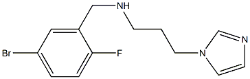 [(5-bromo-2-fluorophenyl)methyl][3-(1H-imidazol-1-yl)propyl]amine Struktur