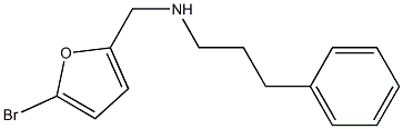 [(5-bromofuran-2-yl)methyl](3-phenylpropyl)amine Struktur