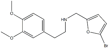 [(5-bromofuran-2-yl)methyl][2-(3,4-dimethoxyphenyl)ethyl]amine Struktur